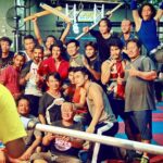 Tiger Shroff Instagram - End of a long day of training. Inspired and motivated by the talent around me. I think we are ready 😊🙏 #baaghi #thaivsindianwarriors