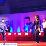 Tiger Shroff Instagram – Thank you Akshay sir for inviting me to help spread your vision through our martial art! Had so much fun sharing the stage with the original action hero :) #Repost @akshaykumar
・・・
Want to thank the one & only @tigerjackieshroff for not only coming to support my tournament but for inspiring us with his new age talent. This guy is the future people :)