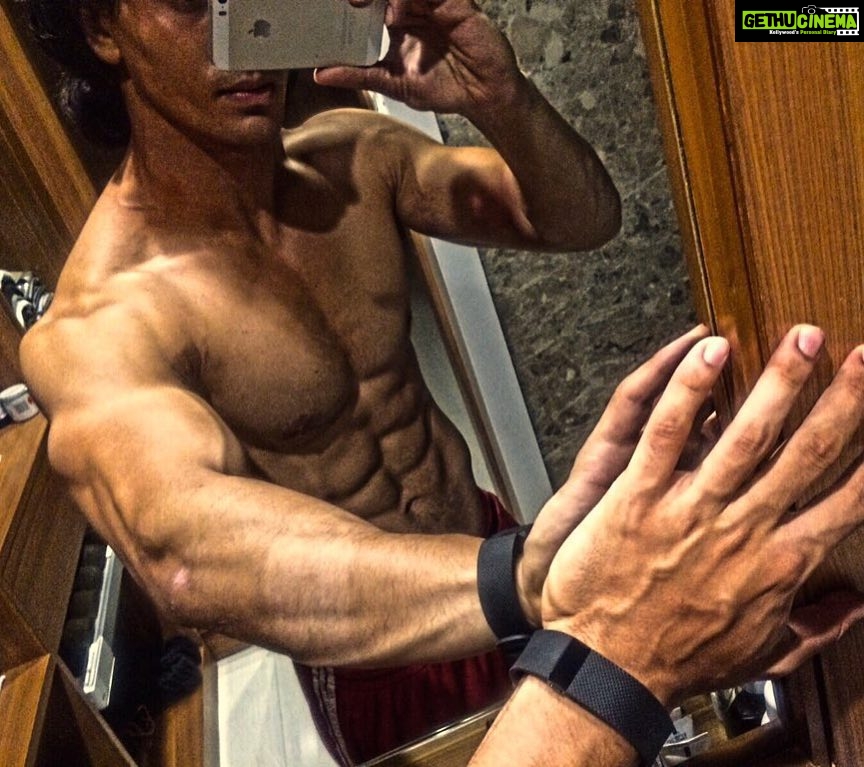 Tiger Shroff Instagram - If you want to make the world a better place take a look at yourself and make a change. Be the man in the mirror. @FitbitIN #GoaRnB #GenesisFoundation