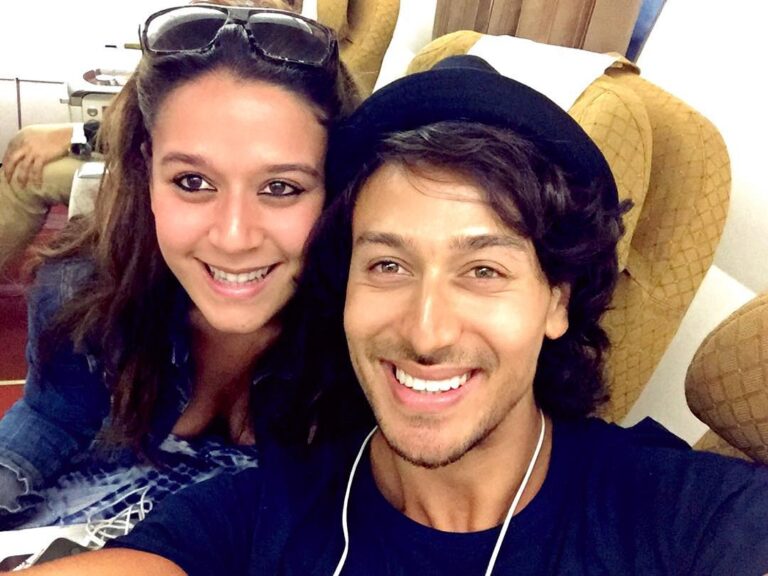 Tiger Shroff Instagram - Beaten broken tired but still alive because of my baby sis taking care of me! coming home mummyyyy! #baaghi #3rdsched #wrap @kishushroff