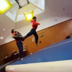 Tiger Shroff Instagram - When action rehearsals go wrong🙊🙈🙉 sorry bro @nadeemakhtarparkour88 😅