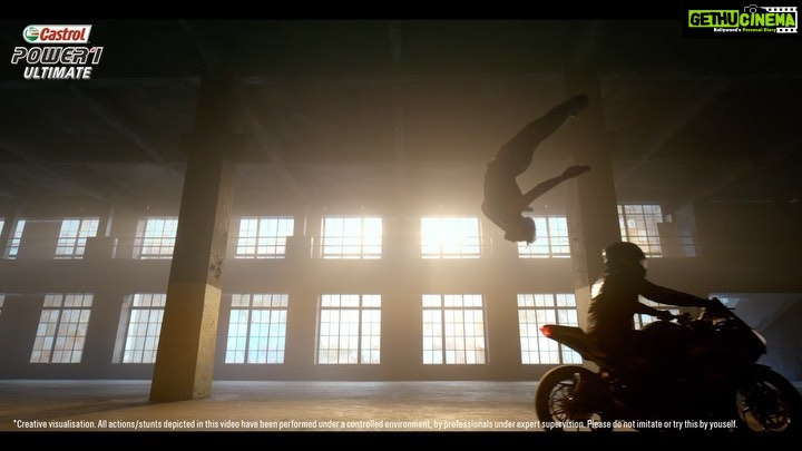 Tiger Shroff Instagram - Thrilled to be associating with #CastrolPOWER1ULTIMATE and bringing #PerformanceThatSurprises to every ride. Choose #CastrolPOWER1ULTIMATE with its #5in1FullSyntheticFormula to get #ULTIMATEPerformance from every ride Follow @castrolbiking for more action Hit the road and purchase your pack today! #Ad
