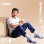 Tiger Shroff Instagram - A revamped retro runner by ASICS' SportStyle, the GT-II™️ sneaker celebrates the 35th year of GEL™️ technology and everlasting style. I love that the latest version also features several sections of the upper being composed of recycled materials, which includes mesh and synthetic suede. #GTII #SoundMindSoundBody #ASICS #ASICSIN @asicsindia