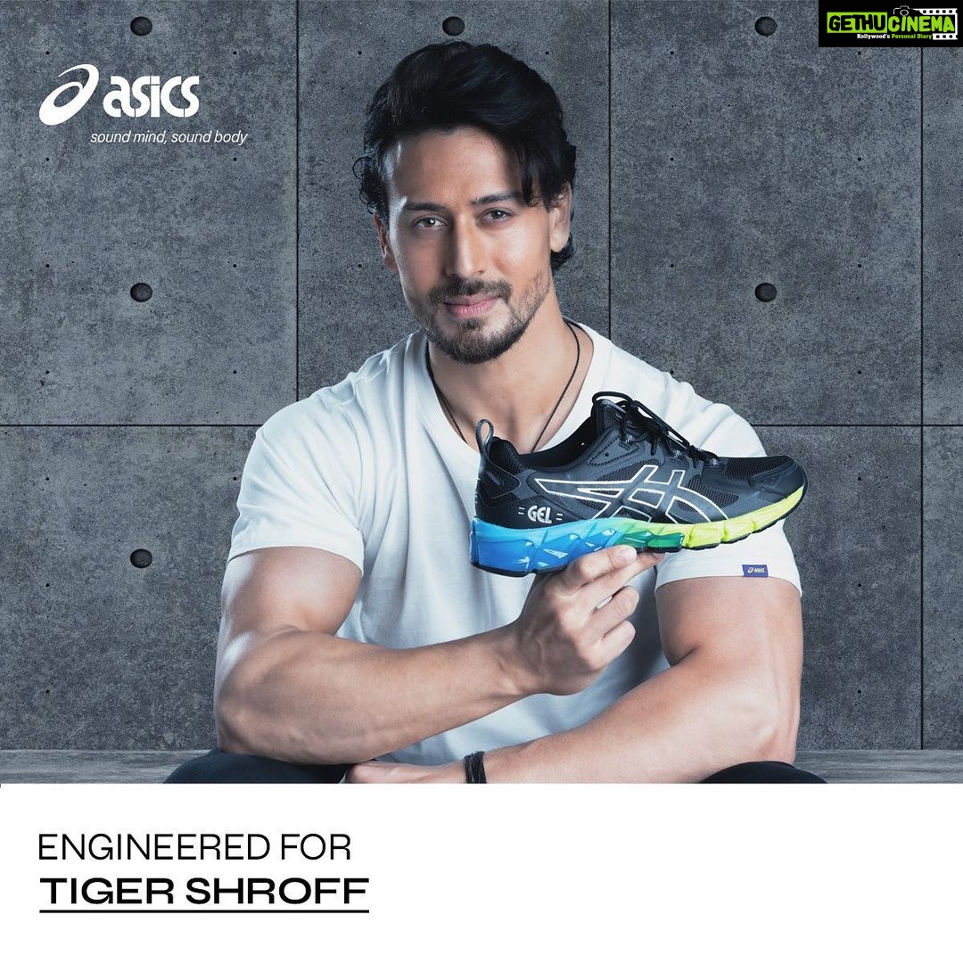 Tiger Shroff Instagram - Having diverse creative outlets allows me to express myself better. I can’t stay in a box; my aim is to keep honing my skills, exploring other talents that I may have and be passionate about my work. For that to happen it's imperative to have a sound mind in a sound body. It seems ASICS' GEL-QUANTUM 180™️ sneakers are engineered for my everyday life. #GELQUANTUM #ASICS #ASICSIN #soundmindsoundbody @asicsindia