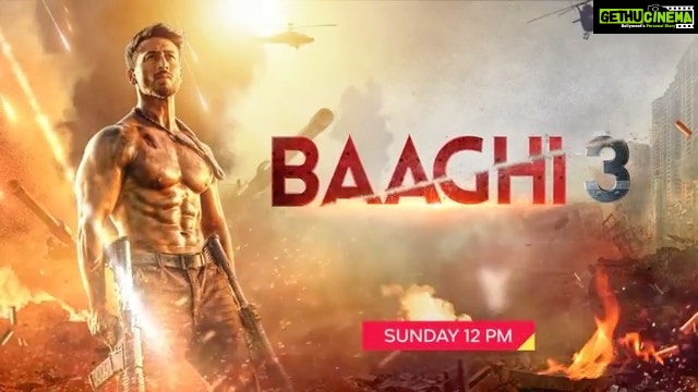 Tiger Shroff Instagram - Catch the #WorldTelevisionPremiere of #Baaghi3, Sunday 12PM on @stargoldofficial @riteishd @shraddhakapoor @lokhandeankita @itsvijayvarma @jaideepahlawat @dishapatani @khan_ahmedasas @wardakhannadiadwala @foxstarhindi @nadiadwalagrandson #SajidNadiadwala