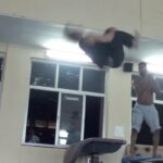 Tiger Shroff Instagram - Man i miss my boys! This was the first and last time i attempted a double back! Look at that pretty landing 🤪 wish i could say the same for my face 🤢 #bestteam #oldtrainingfootage @zileymawai @kuldeepshashi @nadeemakhtarparkour88 @swainvikram