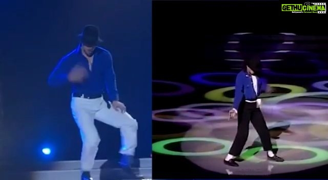 Tiger Shroff Instagram - Mj - Let me show you how its done kid.. just dont kick with the wrong leg. #mjforever #heroforlife 🙏