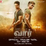 Tiger Shroff Instagram - Let the #WAR begin!!! #WarTrailer in Tamil & Telugu out now! (head to my story and swipe up) #HrithikvsTiger #TeamTiger #WarTamilTrailer #WarTeluguTrailer #WARthefilm @hrithikroshan @_vaanikapoor_ @itssiddharthanand @yrf