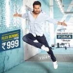 Tiger Shroff Instagram - With the super flexible #FORCA by @lifestylestores denims! 🤸🏻‍♂️ Pick your pair at a Lifestyle store or at lifestylestores.com at #LifestyleSale @ Flat 50% OFF only this weekend #TigerforForca #ForcabyLifestyle #TestedbyTiger #LifestyleSale #Flat50