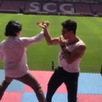 Tiger Shroff Instagram - A little last minute prep before our climax action #freestyle #soty2 #incinemasnow