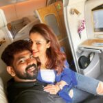 Vignesh Shivan Instagram - Enroute #Barcelona with my wifeyyy 🥳☺️😇❤️🥰🥰💐💐💐💐😍😍😍😍😍