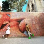 Vignesh Shivan Instagram – At the #KissWall #Barcelona 🥰😍❤️ Barcelona, Spain