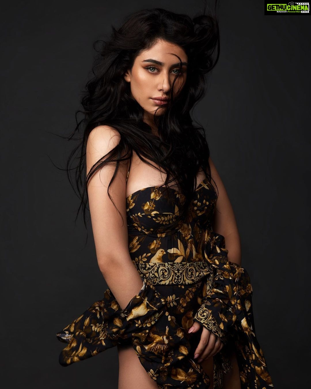 Warina Hussain Instagram - ROAR 🐯 presenting my signature jungle print from @sssuryaofficial 🐾 shot by @rahuljhangiani 🖤 mua @theasprina hair @cristianocpereira