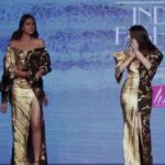 Warina Hussain Instagram - Showstopper👠@nikhitatandon #LMIFW #labelnikhita @thefdci #EveryDropCounts