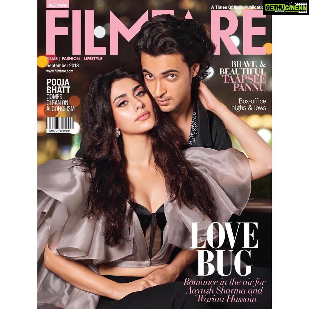 Warina Hussain Instagram - @filmfare cover! @avigowariker @aaysharma #Loveratri #LoveTakesOver.