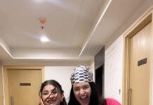 Yuvika Chaudhary Instagram - she is not my dost ... she is my dida ♥️ @yuvikachaudhary #vkcouple04