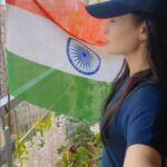 Yuvika Chaudhary Instagram - Jai hind 🙏🏻 #15august #yuvikachaudhary #india #harghartiranga