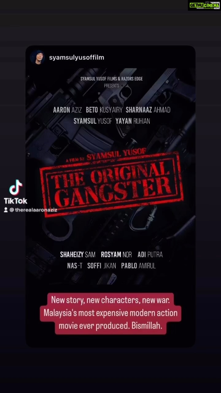 Aaron Aziz Instagram - Pffft dah lama gua relax…. Ada lagi yg nak pijak wire. Skrg wa dah short…. beastmode!!! THIS IS WAR!!!! #TheRealOG @syamsulyusoffilm