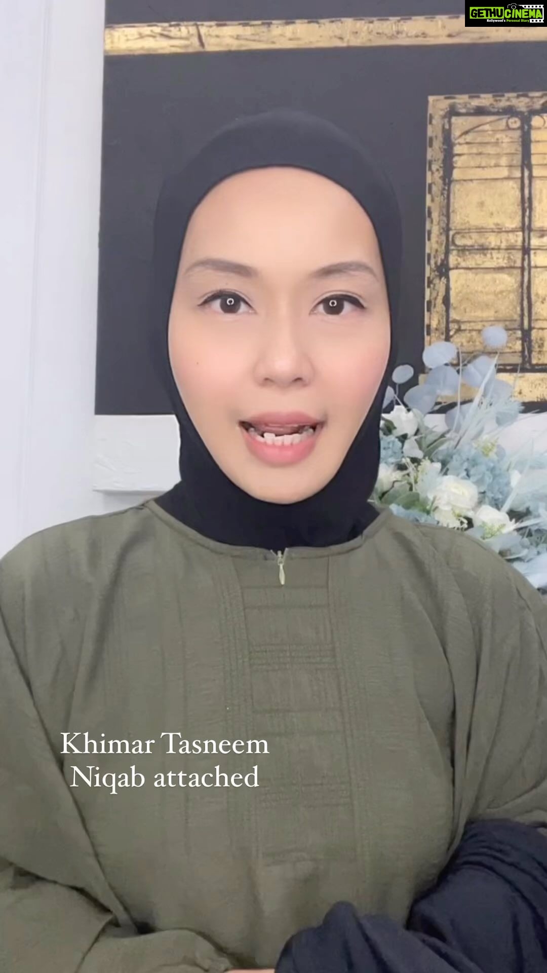 Aaron Aziz Instagram - Assalamualaikum Masya Allah Tabarakallah Alhamdulilah my step by step tutorial for our Khimar Tasneem with Instant Niqab We have restocked! Get it now at www.diyanahalik.com or if you would like to get if ur it’s SHOPBACK 3 part payments www.diyanahalik.sg