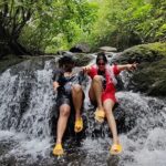 Adah Sharma Instagram - It's minus 7 degrees where I'm at now ...maybe if i share these pics (clicked in a non cold location)i might feel warm 😁😁 Han han janwar last photo mein hai... 🐸Mendak on the rocks 😁 Thank you for the pics @_photographer_sahil_shinde_ @canaryislandslonavala for the pics and making sure we reached the top without falling down 🤣😬 #100YearsOfAdahSharma #adahsharma #waterfall #DontMissTheSkeletonOnMyTee . . . P.S. this is my friend since we were in school. She might unfriend me if i tag her 🙄 that's what friendship has come to these days *sighhhhhhhhhh*