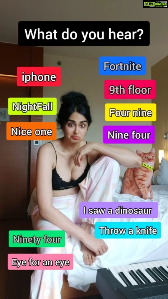 Adah Sharma Instagram - What do you hear? iPhone? Throw a knife?ninety four? 9th floor? Aaaaaa nice one? , , , #100YeaRsOfAdahSharma #adahsharma #AdahKaJaaduChalGaya #RadhaSeKoiKaiseNaJale #radhaissohumble #StarKidRadhaSharma
