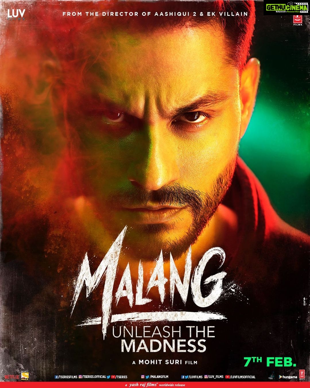 Aditya Roy Kapur Instagram - In Right vs Wrong, no one is right. #MalangFirstLook Trailer unveils on 6th Jan! @anilskapoor @dishapatani @khemster2 @mohitsuri @malangfilm #LuvRanjan @gargankur82 @bhushankumar @jayshewakramani @luv_films @tseries.official @tseriesfilms