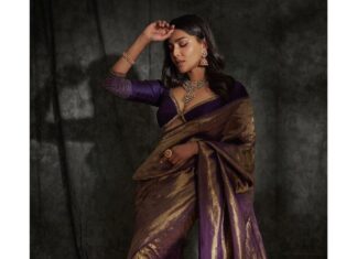 Aishwarya Lekshmi Instagram - హలో from 🌸 Photography : @arifminhaz Styled by : @niru05_raghupathy Saree: @shravankummar Jewellery : @kishandasjewellery Makeup & Hair : Nandhini @kalwon_beauty | @ganesh_hair_architect