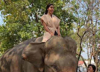 Aishwarya Lekshmi Instagram - Im going to try and do a count down of sorts , and share a few of my fav memories from shoot! Precious Moments of being Poonghuzali ! Here is one with my Santa♥️