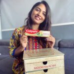 Alekhya Harika Instagram - Make sure you take care of your oral health! Colgate Vedshakti helps take care of your Oral Health and hence Overall Health! Because, A Healthy Mouth means a Healthy You. Colgate Vedshakti, with its formula comprising of 5 Unique Ayurvedic Ingredients, effectively fights germs in the mouth and stops them from entering the body! #OralHealthOverallHealth @colgatein