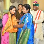 Alekhya Harika Instagram - Extremely privileged 🤩 It was just a "wow" moment meeting our governor of telangana t'Amilisai Soundararajan' and 'Bandaru Dattatreya' Special thanks to Vijaya akka for making this happen🙂 "Happy womens day"