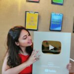 Alekhya Harika Instagram - Wuhuuu Golden button finally ♥️