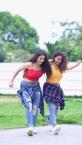 Alekhya Harika Instagram - Though we love the OG #NattuNattu step, we tried something new on our favorite song. And we enjoyed it to the core. Well, it’s your time now. Give your touch to the hook step by uploading your unique choreography for the #NattuNattu song. Tag us @deepthi_sunaina @alekhyaharika_ & @zee5telugu. 3 lucky winners will get ZEE5 hampers. Hurry! The contest closes on 27th May 2022. 
Don’t forget to subscribe to ZEE5 & watch RRR in Telugu, Tamil, Kannada & Malayalam with English subtitles. #RRRFeverIsBack #RRRonZee5
@zee5telugu @zee5kannada @zee5tamil @zee5malayalam 

VC: @jus_sonu 
#deepthisunaina #alekhyaharika