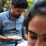 Alekhya Harika Instagram - Haha....asal em order chesavo nijanga ardam kaledu except "pancake,potato,edo sauce annav" kanni ➡️ akarki samosa ragada 😜ki adjust ayav anamata 😂😎 @aditya_sasikiriti 🤗 Tamada Media