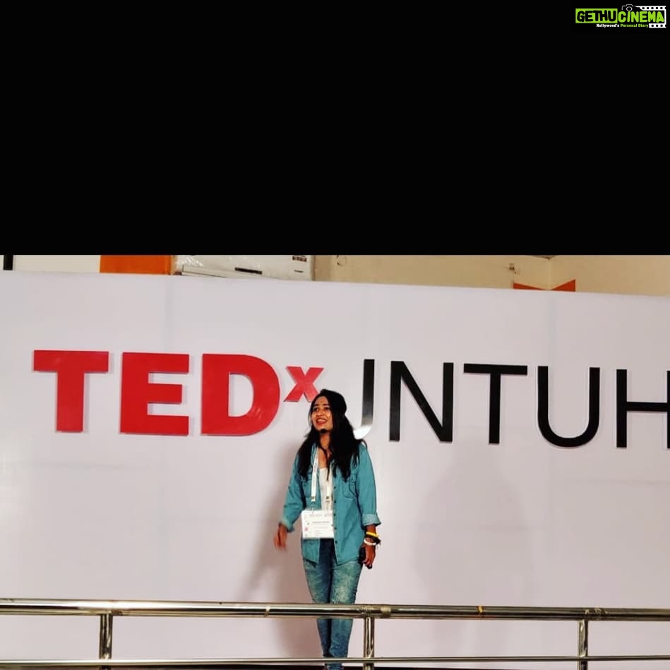 Alekhya Harika Instagram - That was a great set guys❤ #tedx#jntuh#signingoff