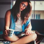 Alekhya Harika Instagram - "Aside from coffee 😋 reading was her only indulgence"☕✨💋 Pc:@akshaythakurphotography 👍