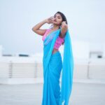 Alekhya Harika Instagram - Nothing But Blue 💙 Designed by : @jyothip2121 📸 @atchuth_varma Accessories: @anyas_2020
