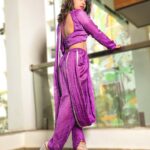Alekhya Harika Instagram - 💜 Designed by : @jyothip2121 Edit : @durgasai_v Jewellery: @anyas_2020