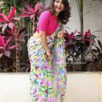 Alekhya Harika Instagram - 💘 Outfit: @navyasri_mandava Click: @busyshutterbugs shutterbugs Mua: @blush_with_brush Fabric: @meghanamatchingsgwk