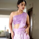 Alekhya Harika Instagram - I guess lavender is my New Black 💜 Happy Sunday 🎉 Designed : @naga.ashish @sowbhagyamatchings 📸 @atchuth_varma