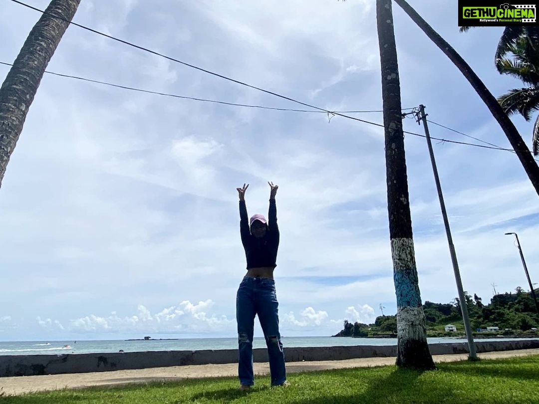 Alekhya Harika Instagram - Fly high ❤ as much as you can 📸 @kirrakseetha Corbyn's Cove Beach
