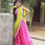 Alekhya Harika Instagram - Designer : @kadhambari_studio Styled by : @style_up_with_srushti 📸 @naveen_iris_photography