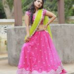 Alekhya Harika Instagram - Designer : @kadhambari_studio Styled by : @style_up_with_srushti 📸 @naveen_iris_photography