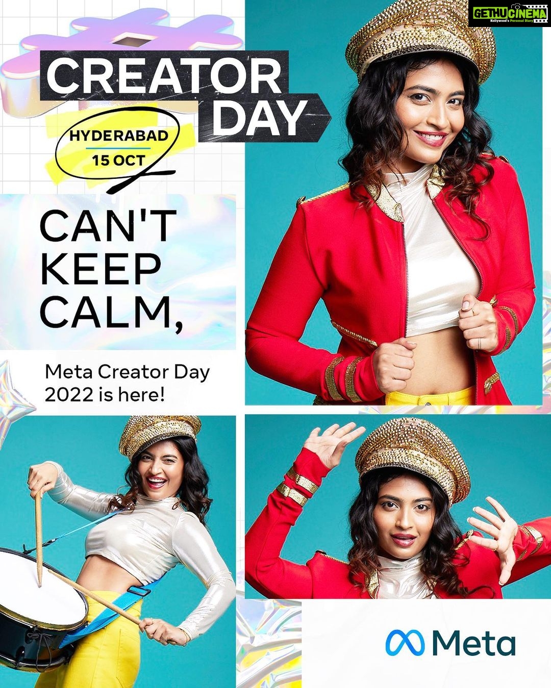 Alekhya Harika Instagram - HELLOOOO! SUPER excited that #MetaCreatorDay 2022 is happening in Hyderabad on Oct 15th!! I’m hosting a meet and greet in-person for my fav fans at #MetaCreatorDay and can’t wait to see you all! Details coming soon - STAY TUNED!!” HAPPY DUSSEHRA ❤️