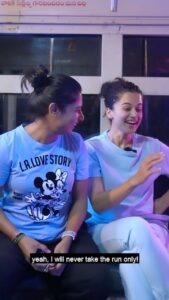 Alekhya Harika Instagram - This is how we rolled it in BUS..!!
With our very own @mithaliraj inspiring as always 🏏 🫶🏻and @taapsee such a sweetheart and her potential is endless 😍💯 I’m glad i found them in bus and got an opportunity to have a small chitchat with both the shabaash mithu’s ❣️😌😌
I can’t wait to cheer them in theatre on 15th July 🤩
@viacom18studios ❤️

Camera 📸 : @atchuth_varma 
@teamartviewworks 
Edit : @durgasai_v 

ALSO LET SU KNOW YOU’RE SHABAASH MITHU MOMENTS IN THE COMMENT SECTION 

#reels #shabaashmithu #trending #reelsinstagram #reelitfeelit #reelkarofeelkaro #explore #reelsinstagram