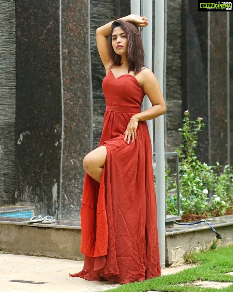 Alekhya Harika Instagram - Faith Over Fear 🥰 👗: @jahnavivarmalabel 💗