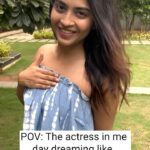 Alekhya Harika Instagram - The actress in me day dreaming like ☝🏼, also Join me in the #ManikeMove challenge, only on #YouTubeShorts and don’t miss watching #ThankGod in cinemas from 25th October. @youtubeindia @tseries.official #reels #trending #reelitfeelit #instagram