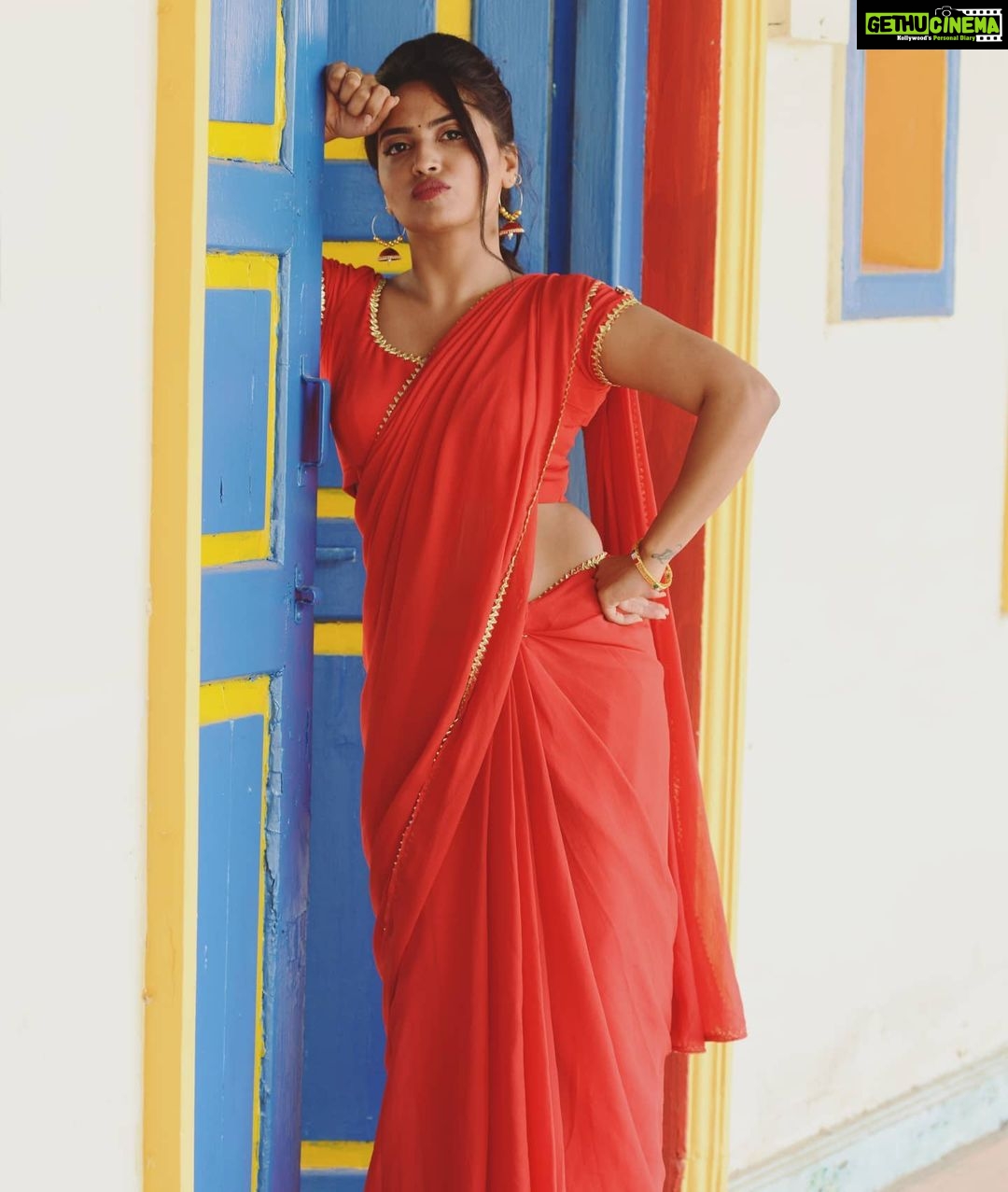 Alekhya Harika Instagram - My constant expression these days in real Designed : @navya.marouthu MUA :@makeupbyprashanthi