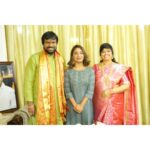 Alekhya Harika Instagram - I’m very happy and honored to be a part of this special occasion. "Telangana Tourism chairman" Srinivas garu and swapna gariki Happie Anniversary💐