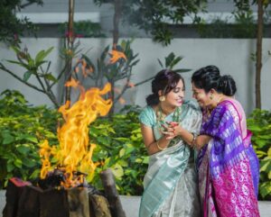 Alekhya Harika Instagram - Its new year 
Festival time 
Happy bhogi 💥❤ my people 
@mugdhaartstudio 
@sashivangapalli 
Mua : @makeupbyprashanthi 
@sabitha_makeupartist