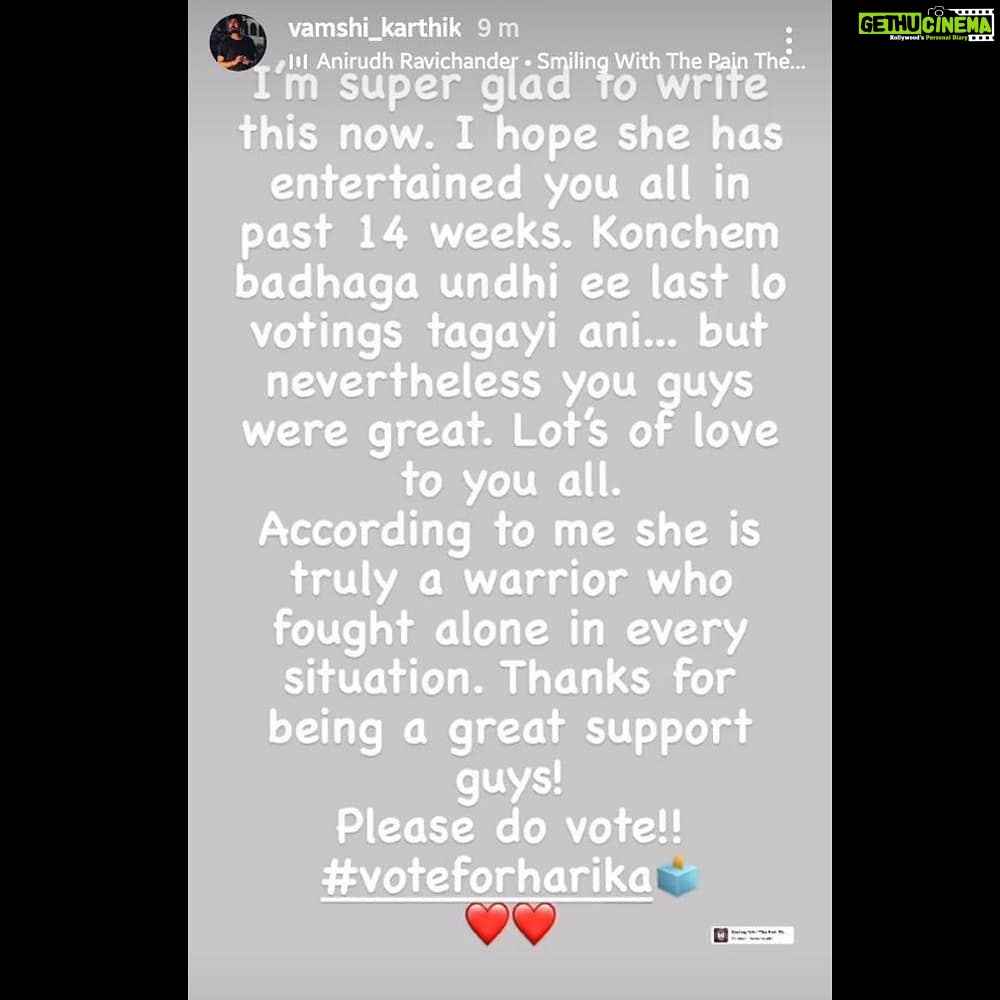 Alekhya Harika Instagram - @vamshi_karthik ❤ Please #VoteForHarika🗳 #LetsDoThisFam💪 #queenoftasks #ladybiggboss Go to Disney+Hotstar App 1. Type BiggBoss Telugu 2. Click on Vote 3. Tap on Harika's profile (10 times) #alekhyaharika Give a Missed Call to 888 66 58 208 (Limit 10 Missed Calls per day) #GoGirl #girlpower #WeAreWithYouHarika #wesupportharika #alekhyaharika #biggbosstelugu4